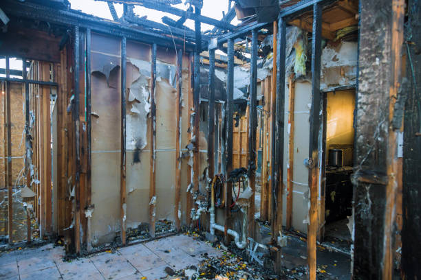 Professional Fire Damage Removal technician working in Colby, WI